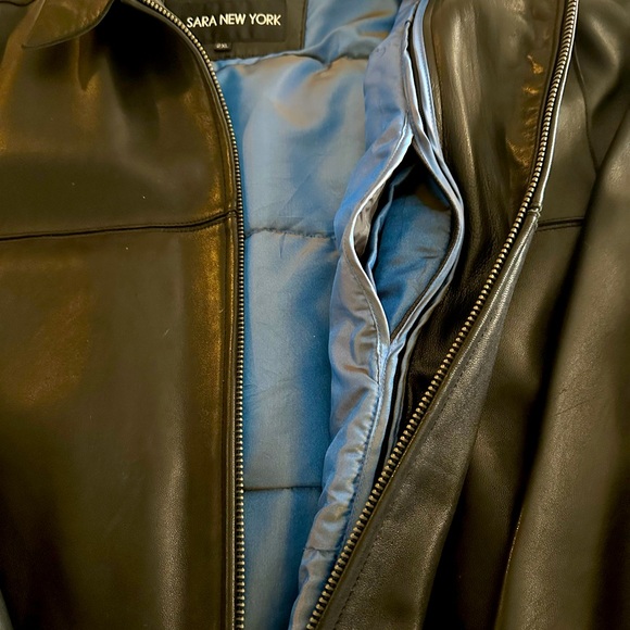 Men’s Genuine Leather Jacket with removable quilted liner - Picture 7 of 10